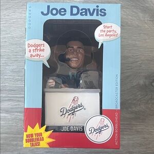 Joe Davis Dodgers Bobblehead - Blue